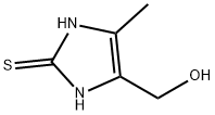 2H-Imidazole-2-thione, 1,3-dihydro-4-(hydroxymethyl)-5-methyl- (9CI) 구조식 이미지
