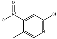 2-클로로-5-메틸-4-니트로피리딘 구조식 이미지