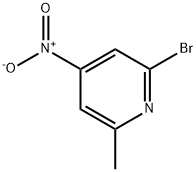 2-Bromo-6-methyl-4-nitropyridine ,97% 구조식 이미지