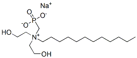 dodecylbis(2-hydroxyethyl)(phosphonatomethyl)ammonium, monosodium salt Structure