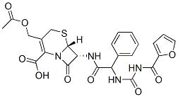 7-((3-(2-furoyl)ureido)phenylacetamido)cephalosporanic acid Structure