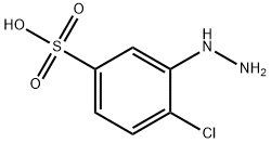 4-chloro-3-hydrazinobenzenesulphonic acid  Structure