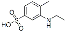 2-(ethylamino)toluene-4-sulphonic acid Structure