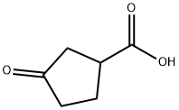 3-Oxocyclopentanecarboxylic acid Structure