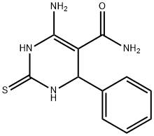 6-AMINO-4-PHENYL-2-THIOXO-1,2,3,4-TETRAHYDRO-PYRIMIDINE-5-CARBOXYLIC ACID AMIDE Structure