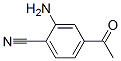 벤조니트릴,4-아세틸-2-아미노-(9CI) 구조식 이미지