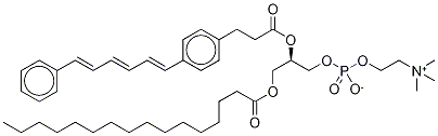 1-PALMITOYL-2-[3-(DIPHENYLHEXATRIENE)PROPANOYL]-SN-PHOSPHATIDYLCHOLINE 구조식 이미지