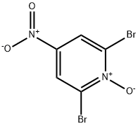 2,6-디브로모-4-니트로피리딘N-옥사이드 구조식 이미지