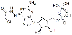 구아노신이인산N-클로로아세틸히드라존 구조식 이미지