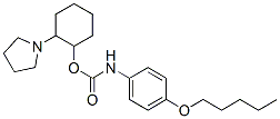 2-(1-pyrrolidinyl)cyclohexyl 4-pentyloxyphenylcarbamate Structure