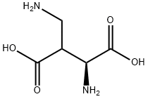 Aspartic  acid,  3-(aminomethyl)- Structure