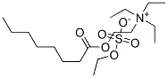 triethyl[2-[(1-oxooctyl)oxy]ethyl]ammonium ethyl sulphate Structure