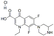 Lomefloxacin hydrochloride 구조식 이미지