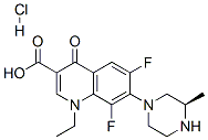 (R)-Lomefloxacin hydrochloride Structure