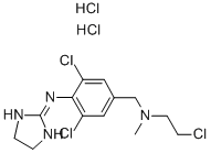 CHLOROETHYLCLONIDINE DIHYDROCHLORIDE 구조식 이미지