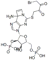 2-((4-bromo-2,3-dioxobutyl)thio)-1,N(6)-ethenoadenosine 2',5'-bisphosphate 구조식 이미지