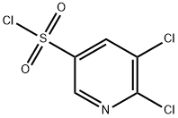 3-Pyridinesulfonylchloride,5,6-dichloro-(9CI) 구조식 이미지