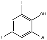 2-Bromo-4,6-difluorophenol 구조식 이미지