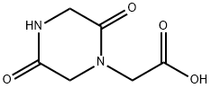 1-Piperazineaceticacid,2,5-dioxo-(6CI,9CI) Structure