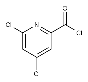 4,6-Dichloropyridine-2-carbonyl chloride Structure