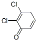 2,5-Cyclohexadien-1-one,  2,3-dichloro- Structure