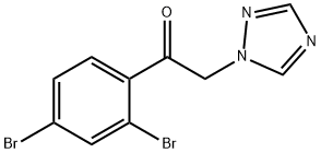 1-(2,4-DIBROMOPHENYL)-2-(1H-1,2,4-TRIAZOLE-1-YL)-ETHANONE 구조식 이미지