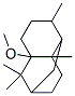 데카하이드로-1-메톡시-4,8a,9,9-테트라메틸-1,6-메타노나프탈렌 구조식 이미지
