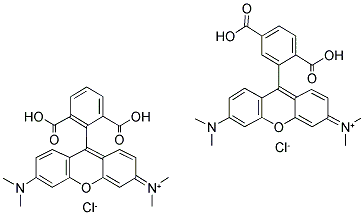 5(6)-Carboxytetramethylrhodamine  Structure