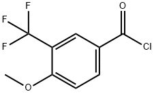 4-METHOXY-3-(TRIFLUOROMETHYL)BENZOYL CHLORIDE 구조식 이미지