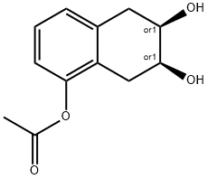 Cis-6,7-dihydroxy-5,6,7,8-tetrahydronaphthalen-1-yl아세테이트 구조식 이미지