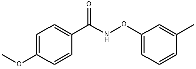 벤즈아미드,4-메톡시-N-(3-메틸페녹시)-,(+-)- 구조식 이미지