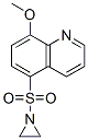 1-[(8-Methoxy-5-quinolinyl)sulfonyl]aziridine Structure