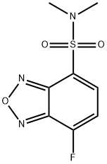 4-(N,N-DIMETHYLAMINOSULFONYL)-7-FLUORO-2,1,3-BENZOXADIAZOLE 구조식 이미지