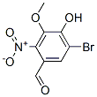3-METHOXY-2-NITRO-4-HYDROXY-5-BROMO-BENZALDEHYDE Structure