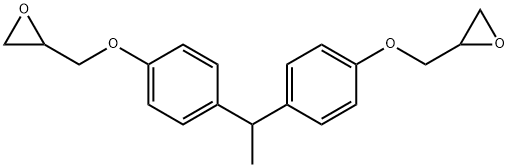 1,1-BIS(PARA-(2,3-EPOXYPROPOXY)PHENYLETHANE Structure