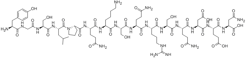 TYR-GLY-SER-LEU-PRO-GLN-LYS-SER-GLN-ARG-SER-GLN-ASP-GLU-ASN 구조식 이미지