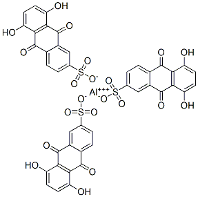 알루미늄트리스[9,10-디히드로-5,8-디히드록시-9,10-디옥소안트라센-2-술포네이트] 구조식 이미지