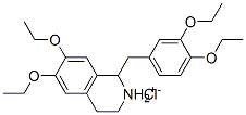 1-(3,4-diethoxybenzyl)-6,7-diethoxy-1,2,3,4-tetrahydroisoquinolinium chloride  Structure