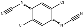N,N'-Dicyano-2,5-dichloro-2,5-cyclohexadiene-1,4-diimine Structure