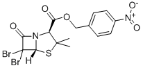 P-NITROBENZYL-6,6-DIBROMOPENICILLINATE Structure