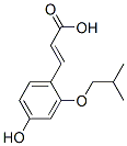 3-[4-hydroxy(2-methylpropoxy)phenyl]acrylic acid Structure