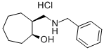 CIS-2-벤질라미노메틸-1-사이클로헵탄올염화물 구조식 이미지