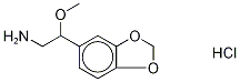 β-Methoxy HoMopiperonylaMine Hydrochloride Structure