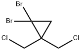 1,1-DIBROMO-2,2-BIS(CHLOROMETHYL)CYCLOPROPANE 구조식 이미지