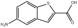 5-AMINO-1-BENZOTHIOPHENE-2-CARBOXYLIC ACID 구조식 이미지