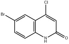 6-브로모-4-클로로-2(1H)-퀴놀리논 구조식 이미지