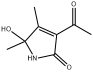 3-ACETYL-4,5-DIMETHYL-5-HYDROXY-1,5-DIHYDRO-2H-PYRROL-2-ONE 구조식 이미지