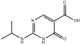 5-Pyrimidinecarboxylic acid, 1,4-dihydro-2-[(1-methylethyl)amino]-4-oxo- (9CI) Structure