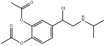 2-(3,4-디아세톡시페닐)-2-클로로-N-이소프로필-1-에탄아민 구조식 이미지