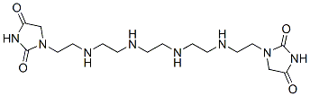 1,1'-(3,6,9,12-테트라아자테트라데칸-1,14-디일)비스이미다졸리딘-2,4-디온 구조식 이미지